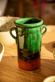 Vase Green/Terracotta