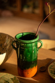 Vase Green/Terracotta